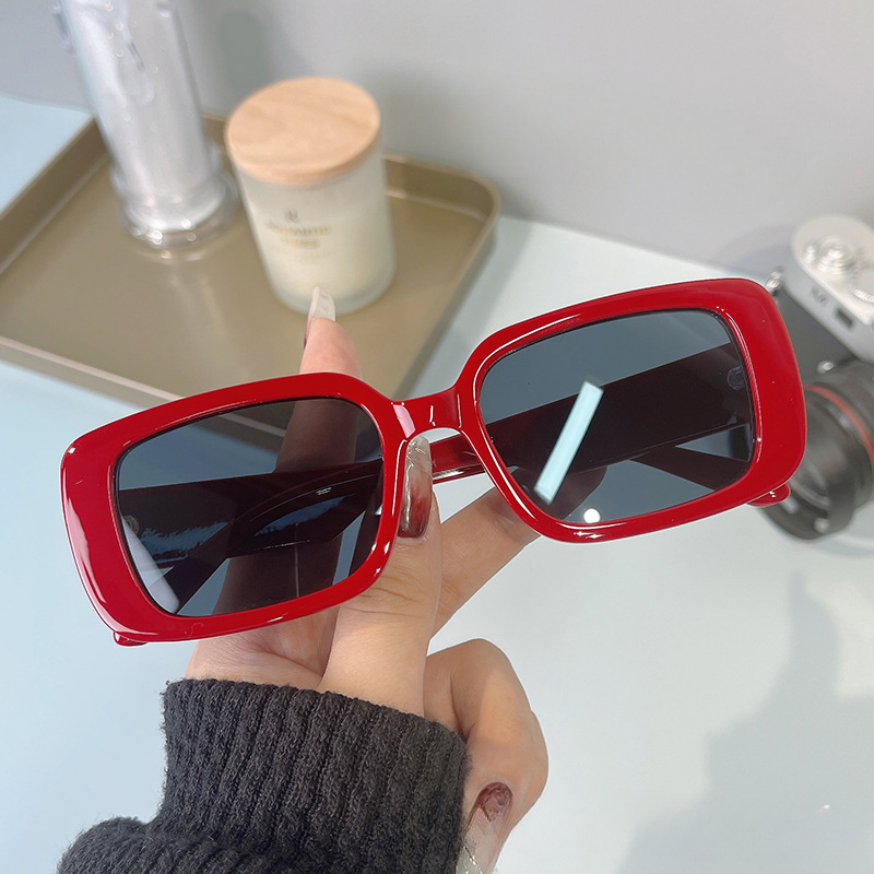 Wholesale Candy Color Square Frame UV Protection PC Sunglasses